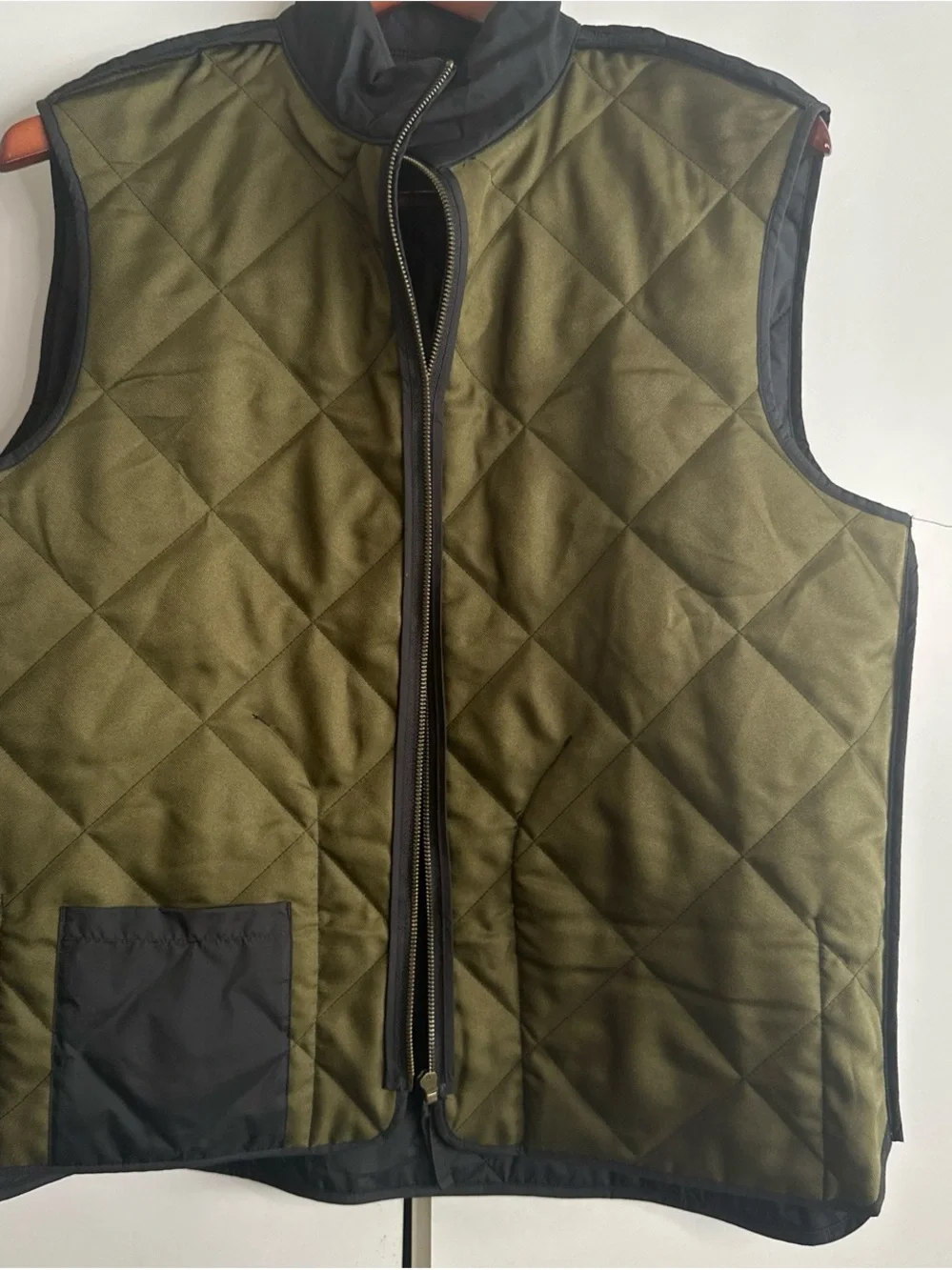 J. Crew Quilted Black Men's Vest